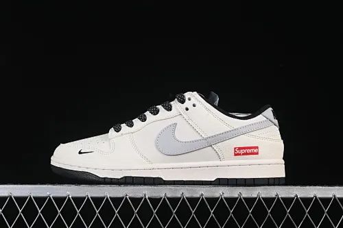 All categories Nk SB Dunk Series Nk SB Dunk Low High-end customized low-top sneakers Nike SB Dunk Low Supreme joint beige black gray Anniversary high-end customized low-top casual sneakers JP1628-030